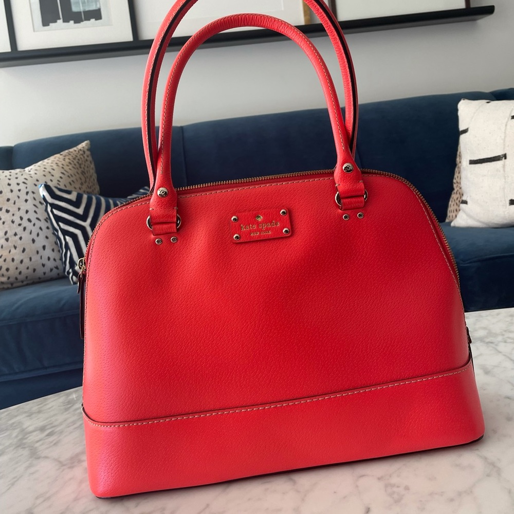 Kate Spade Wellesley Rachelle Leather Satchel Shoulder Bag